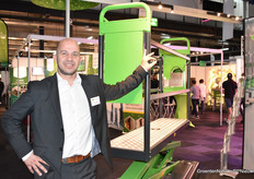 Robbie van Beek from Berkvens, at one of their Greenlifts.                        